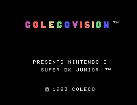 Super DK! Junior Title Screen